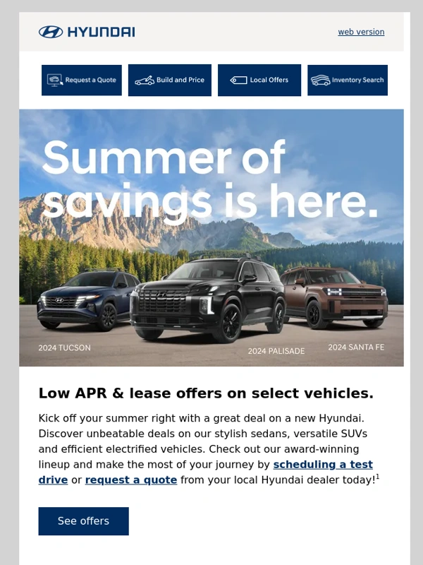 Hyundai - Enjoy sunshine and savings now