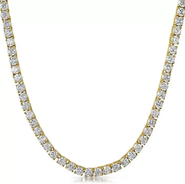 HipHopBling VVS Tennis Chain Yellow Gold