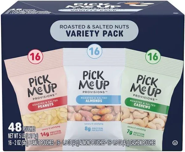 Pick Me Up Provisions Roasted & Salted Nuts Variety Pack