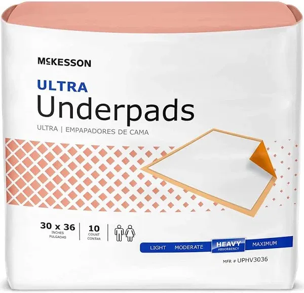 McKesson Ultra Disposable Underpad Heavy Absorbency