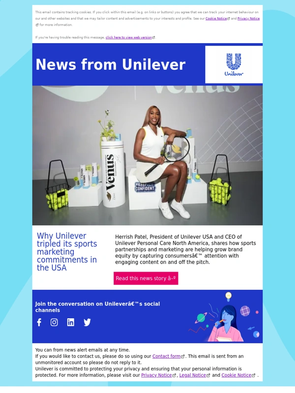 Unilever - Why Unilever tripled its sports marketing commitments in the USA