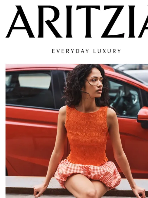 Aritzia - Now trending: gingham and ruffles