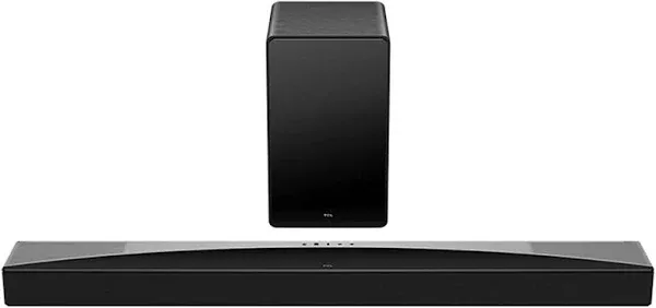 TCL Q75H Q Class 5.1.2 Channel Soundbar with Dolby Atmos, Ray Danz Technology, and Wireless Subwoofer