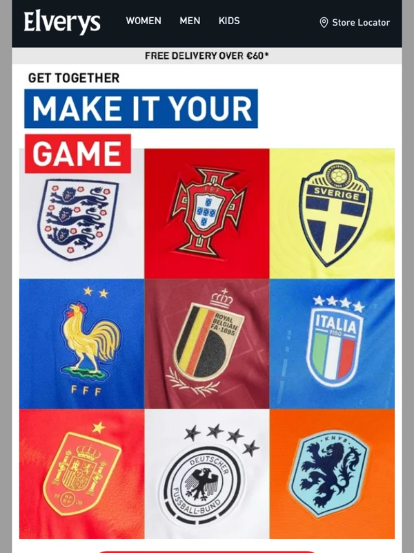 Elverys - Fresh In | Euro 2024 Kits ⚽