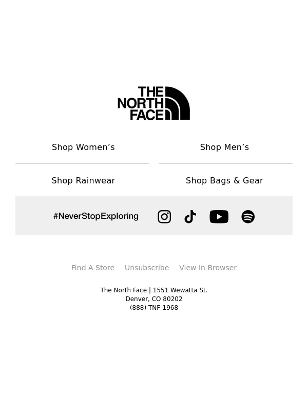 The North Face - Let it pour: Up to 25% off select rainwear