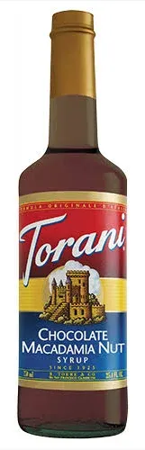 Chocolate Macadamia Nut Torani Syrup