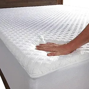 SafeRest - Sleepure Waterproof Full Size Quilted Mattress Protector, Viscose Derived from Bamboo, Machine Washable