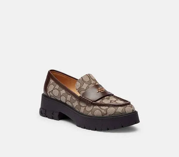 Coach Women's Ruthie Signature Jacquard Loafers