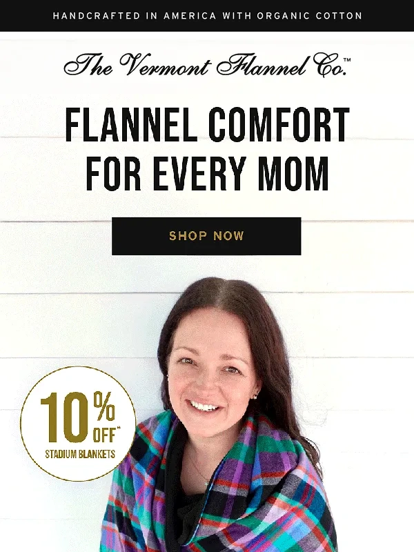Vermont Flannel - Ending Soon: 10% Off Stadium Blankets ?