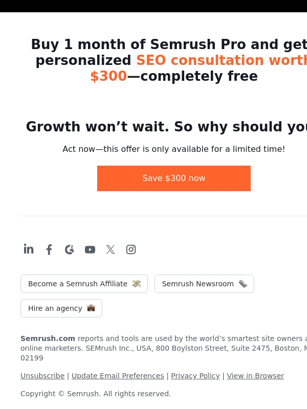SEMrush - Save $300 this Black Friday ? ?