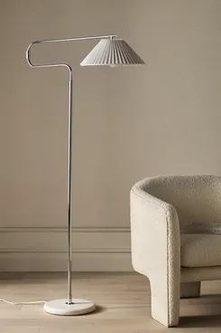 Anthropologie Harriet Paper Pleated Floor Lamp