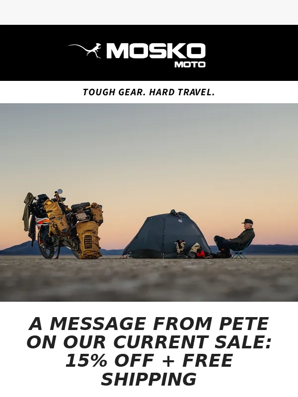 Mosko Moto - A Message From Pete At Mosko