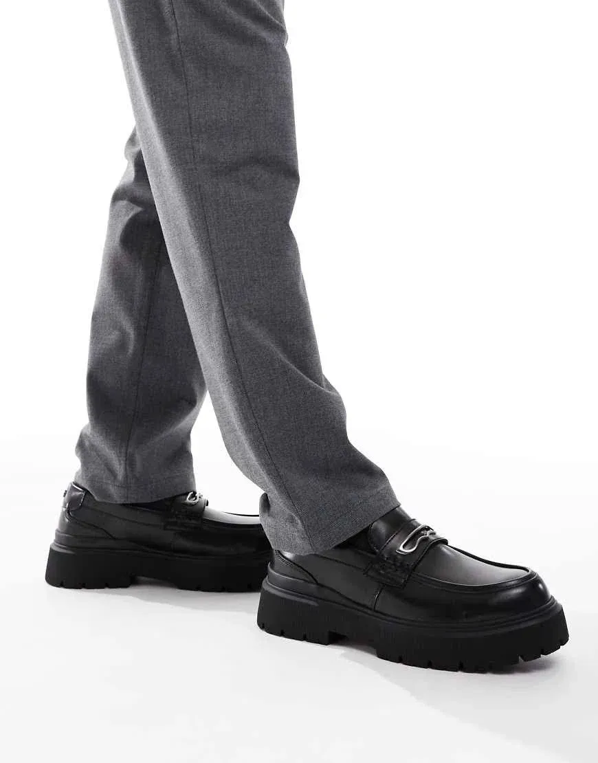Bershka Chunky Buckle Loafers