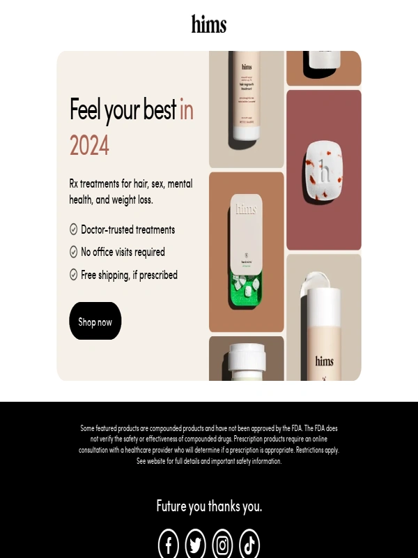 Hims & Hers Health - New year,new treatments