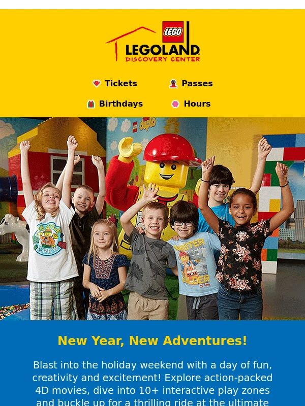 LEGOLAND Discover Center - Start the New Year with an Epic Adventure!