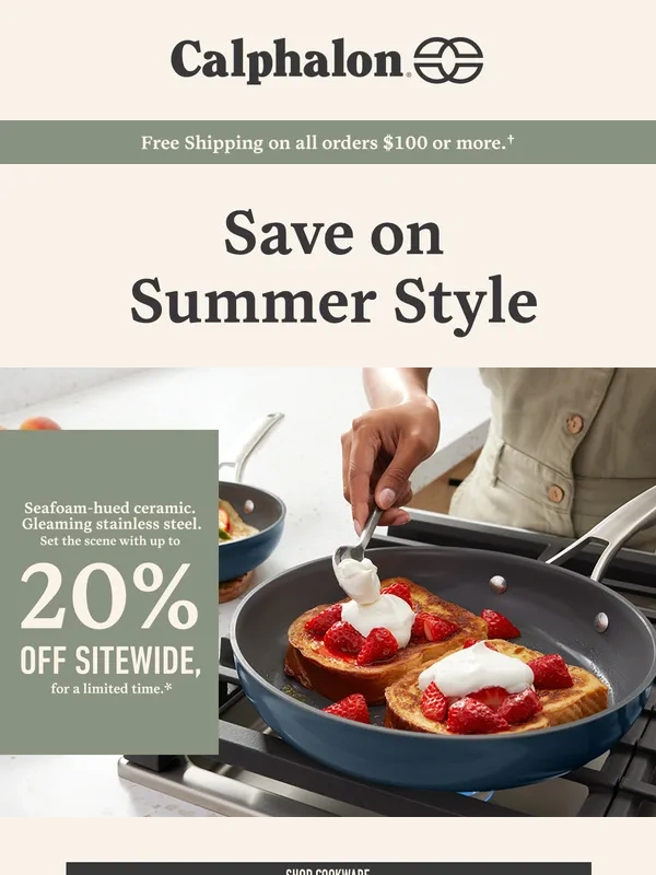 Calphalon - Set the Table for Summer: 20% Off Sitewide