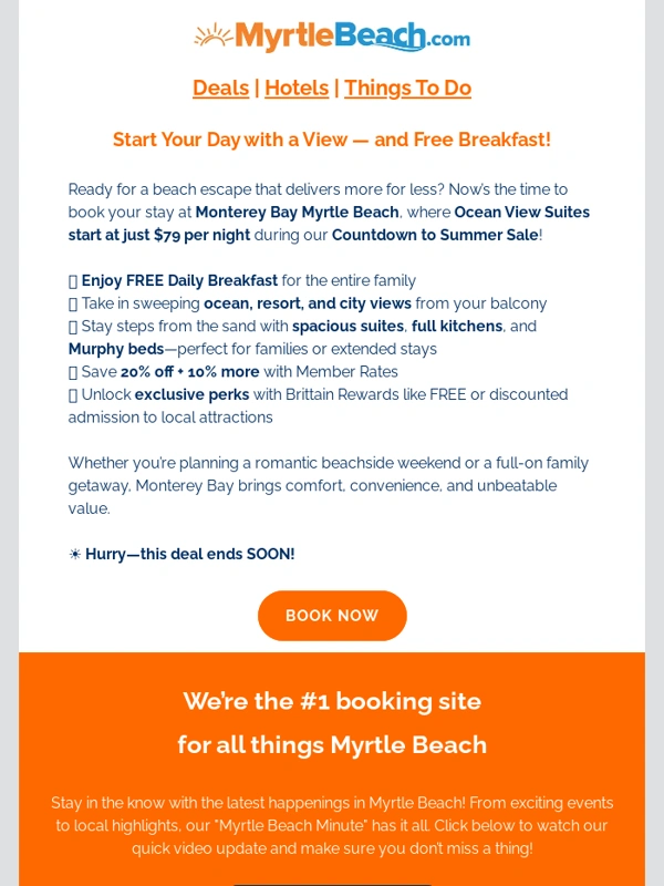 Myrtle Beach - $79/NIGHT SUMMER 2025