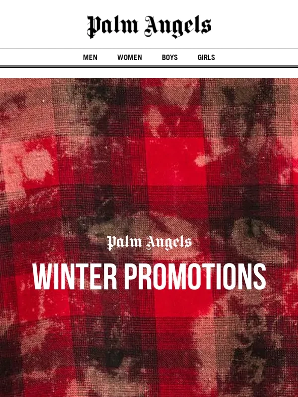 Palm Angels - EXTRA on Winter Promotions: Don’t forget to enjoy the surprises along the way