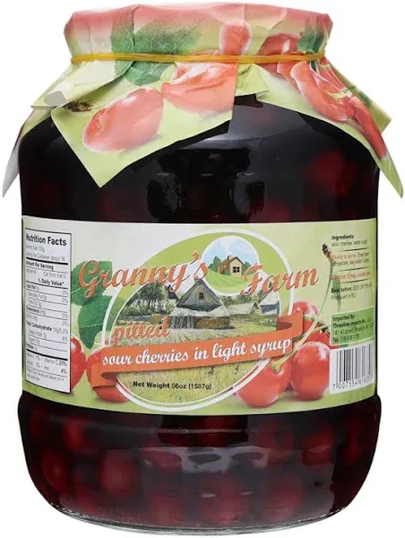 3Lines Compote Pitted Sour Cherry Light Syrup