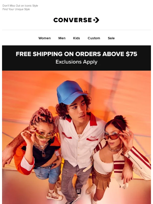 Converse - Last Chance,C C! Your 15% Off Expires Soon