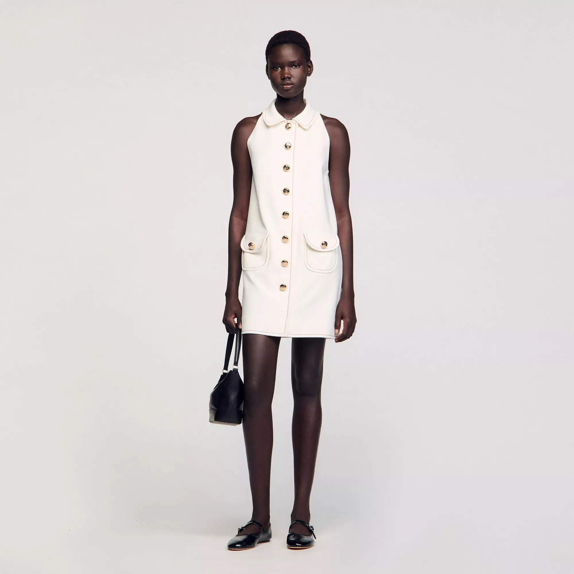 Sandro Peter Pan collar mini dress - female - 4