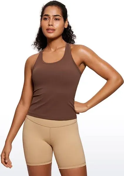 CRZ Yoga Butterluxe Racerback Workout Tank Tops for Women Sleeveless Camisole Gym Athletic Yoga Shirts