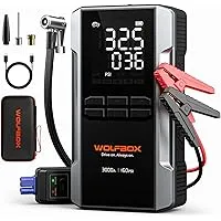 Wolfbox 3000A Portable Jump Starter w/160PSI Air Compressor