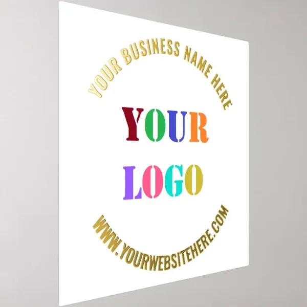 Custom Company Logo Text Foil Prints