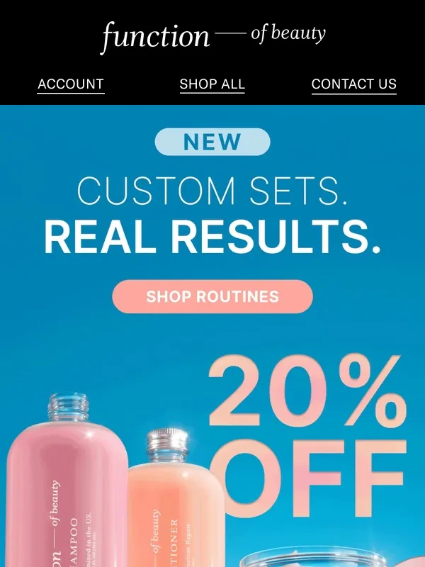 Function of Beauty - You + These Sets + 20% Off = Hair Magic ?