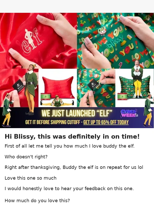 Blissy - RE: Blissy Finally. Can't believe we got this in time ? Wow