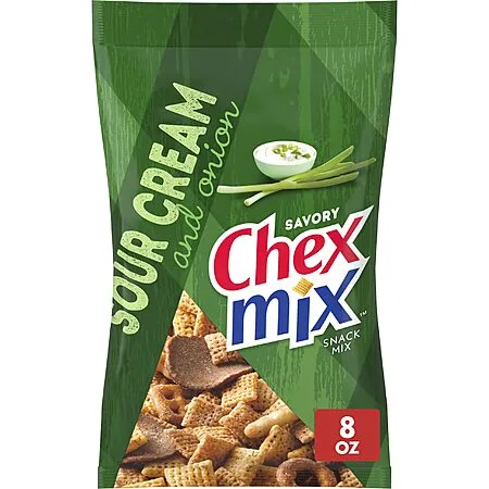 8-Ounce Chex Mix Snack Mix (Sour Cream and Onion) $2.39, 13.5-Ounce Simply Chex Snack Mix (Strawberry Creme) $3.36, More w/ S&S + Free Shipping w/ Prime or $35+