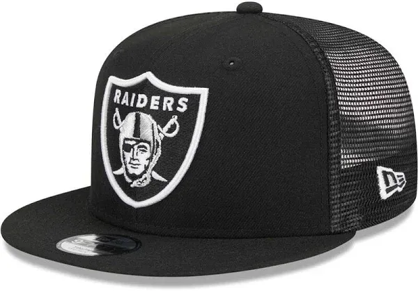 New Era Men's Las Vegas Raiders Main Trucker 9FIFTY Snapback Hat
