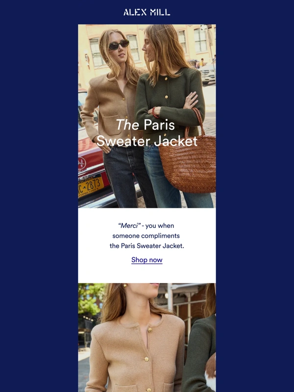 Alex Mill - Found: the perfect sweater jacket