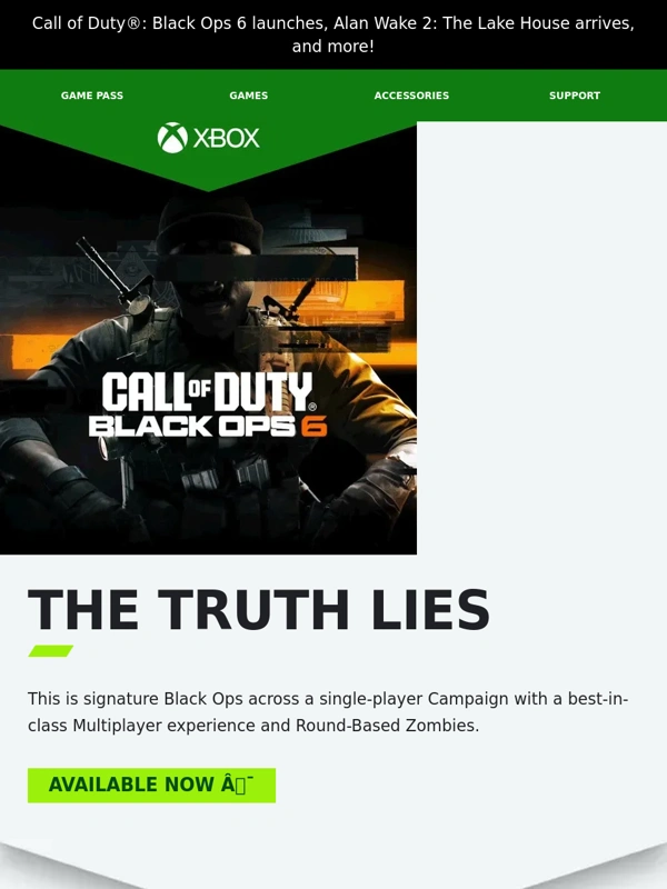 Xbox - Survive zombies,monsters,and the Unknown in this week’s hottest games!