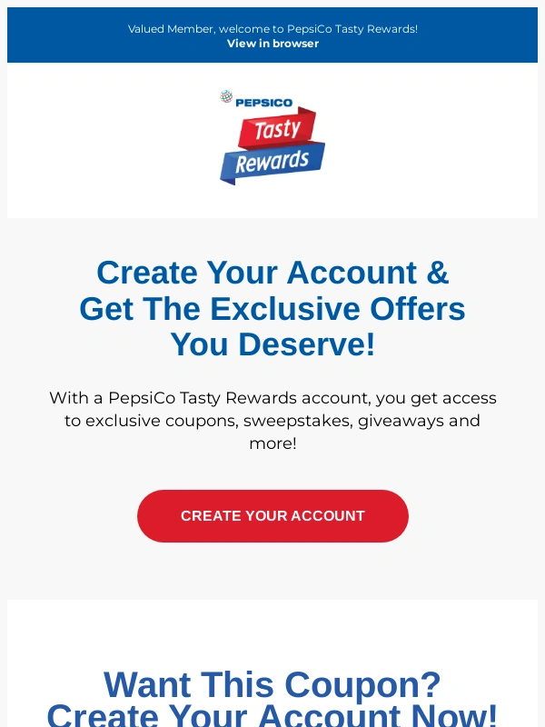 Pepsi - See what you're missing in PepsiCo Tasty Rewards!