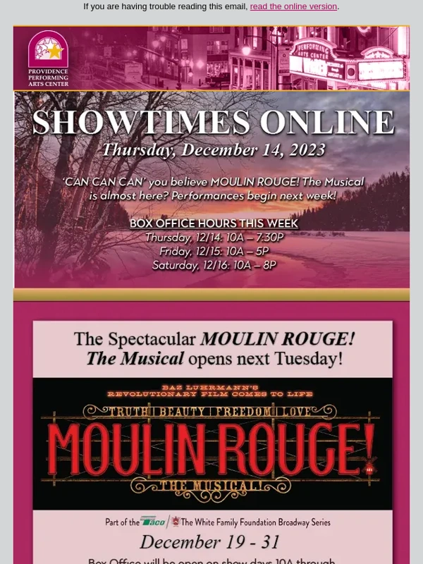 PPAC - Showtimes Online - 12/14/23