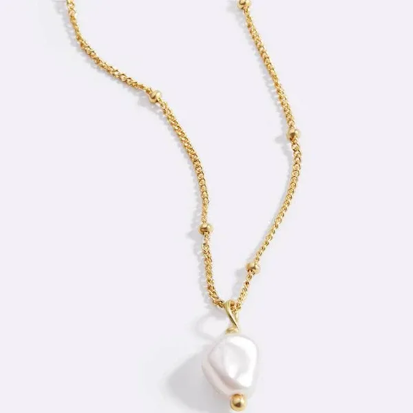 Mint & Lily Freshwater Pearl Inspirational Necklace