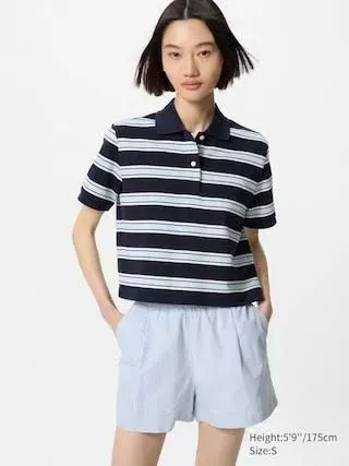 Women's Cotton Easy Shorts (Stripe) | UNIQLO UK