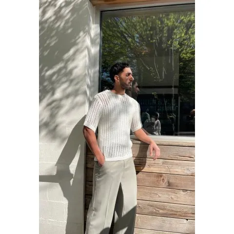 Oak + Fort CROCHET TSHIRT