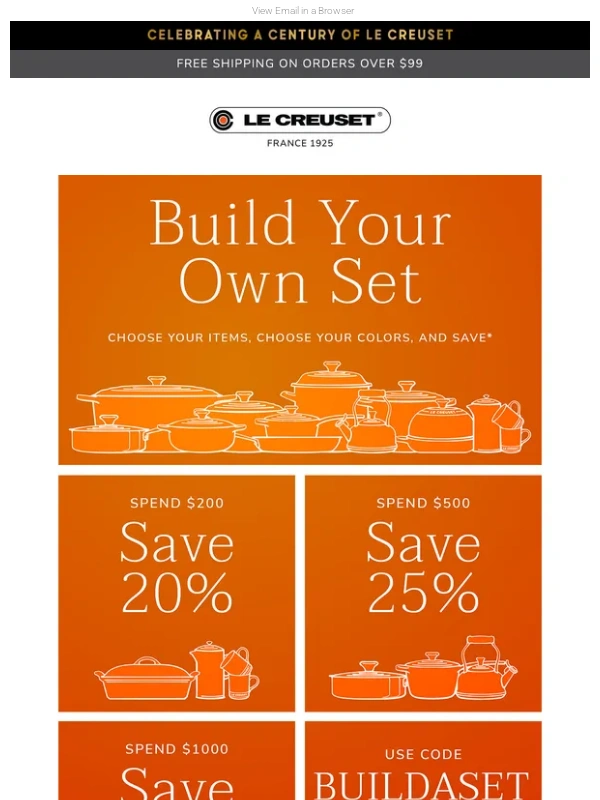 Le Creuset - Build Your Perfect Le Creuset Set – Save up to 30%
