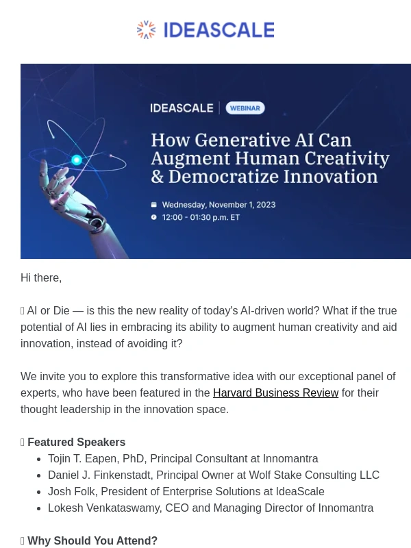 Harvard Business Review - ?+? Generative AI x Human Creativity