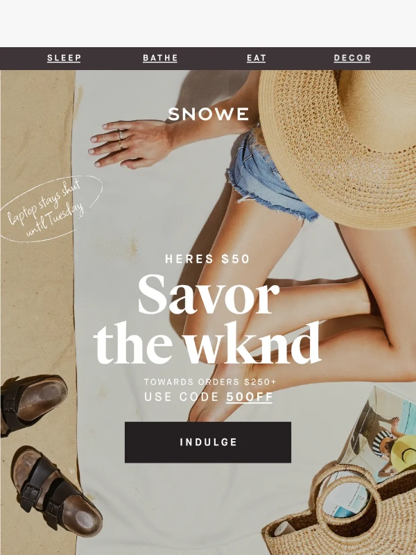 Snowe - Here's $50 off