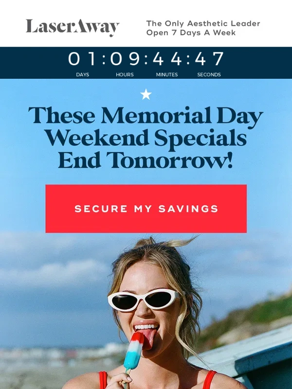 LaserAway - ⏰ Last Chance! Memorial Day Laser Specials End TOMORROW!