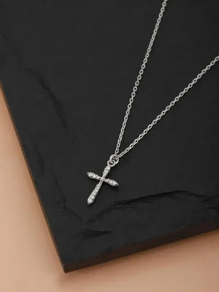Women's Cross with Clear Rhinestone