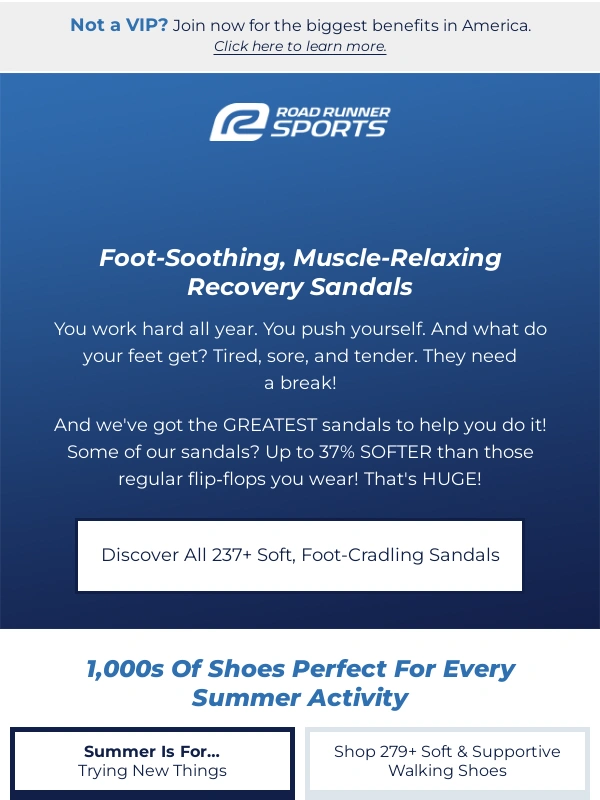Road Runner Sports - ☀️ Ahhh! Summer's ULTIMATE Recovery Sandals Just Landed