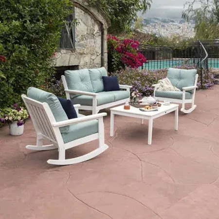 POLYWOOD Vineyard 4-Piece Deep Seating Rocking Chair