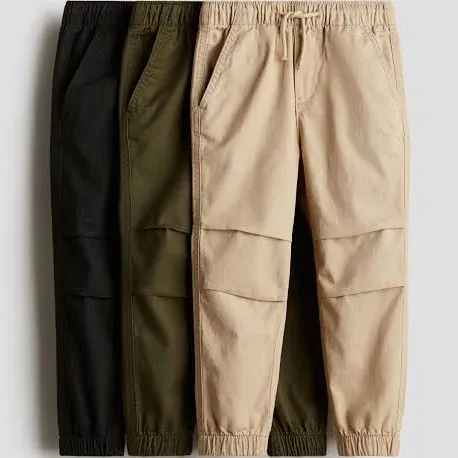 H&M 3-Pack Cotton Joggers