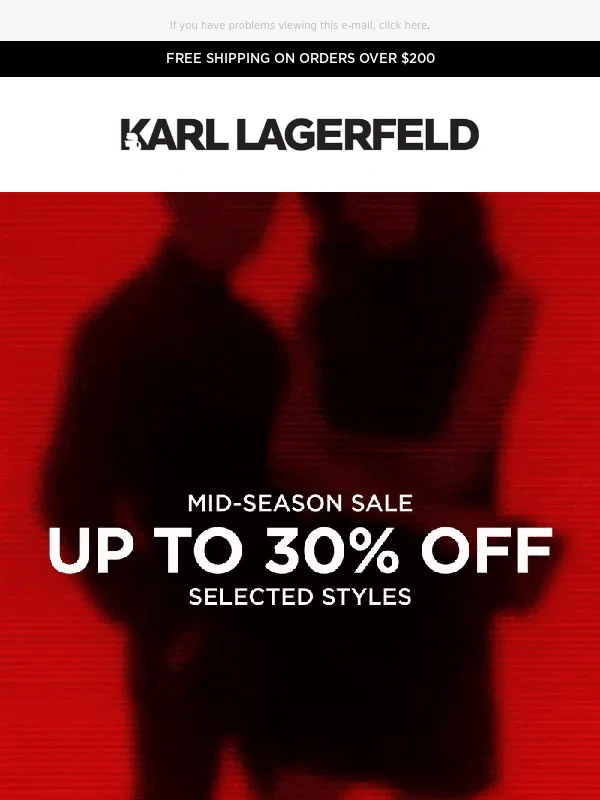 Karl Lagerfeld - Your Style,Your Sale: Up to 30% Off Continues