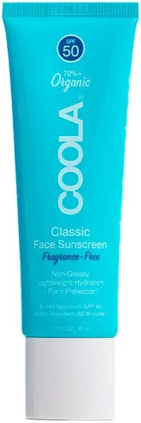 COOLA Classic Face Sunscreen Lotion SPF50