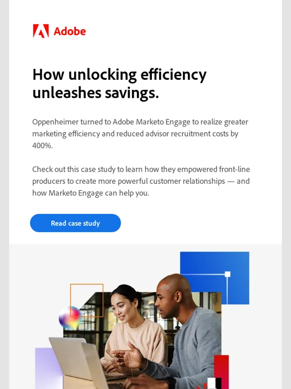 Adobe - Drive fintech marketing efficiency and cut costs